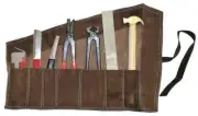 Horse farrier Hoof grooming shoe Care Tool Kit 8 piece set with leather BAG