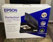 EPSON V300 Perfection Photo Flatbed Color Scanner Photos Negatives NEW SEALED!