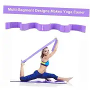 Stretch Strap, Elastic Yoga Stretching Strap, Multi-Loop for Physical Purple