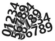 SHINEOFI 3 Sets Adhesive Number Stickers for Mailbox Door House Address Indoor Outdoor Use On Various Surfaces Recognizable Number Patterns