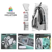Small Ironing Board Hanger Wall Mount Table Top Iron Board with Adjustable Le...