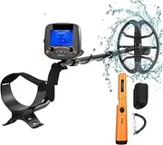 Metal Detectors, TC-600 Metal Detector Professional Underground Depth Gold Detector Treasure 19.2KHZ High Frequency Pinpoint Detecting for Beach/Gold Hunting(with TC-110)