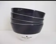 Lenox Kate Spade Rutherford Circle Navy AP Bowls Set of 4 NWT