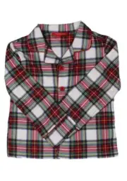 Family Pajamas Kids Stewart Plaid PJ Top, Size 4-5