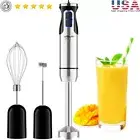 Handheld Immersion Blender 8 Speed Stick Blender W/ Frother Whisk & Turbo Mode