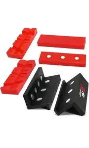S&F STEAD & FAST Soft Jaws for Bench Vise 4.5" 2 pairs Strongly Magnetic Vise...