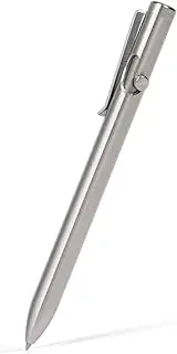 Tactile Turn Titanium Bolt Action Pen - Standard Length [5.6"] - Retractable Ink Refillable Pen - 100% Titanium - Made in the USA - Machined Metal Pen