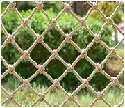 Balcony Anti-Fall net Trellis Netting for Climbing Plants，Hemp Rope Net Bar Decor and Accessories for Walls/Patio