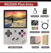 Retro Gaming Emulator Anbernic RG35XX Plus 64GB Handheld Console+Carry Bag