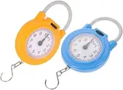 minkissy 2pcs Portable Hanging Scale with Hook High Precision Electronic Weight Measurement for Luggage and Home Use Durable and Construction Bright Colors for Easy Visibility