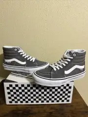 Vans Sk8-Hi Pewter Grey/White M 7.5
