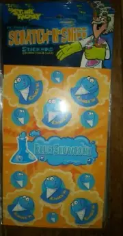 The Stink Factory Scratch and Sniff Stickers unique blue snowcone set of 2 new