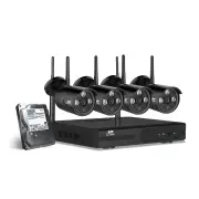 UL-tech Wireless CCTV Security System 8CH NVR 3MP 4 Bullet Cameras 2TB