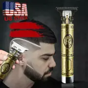 Men Professional Cordless Outliner Hair Trimmer Zero Gapped T-Blade Clipper USA