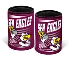Manly Warringah Sea Eagles NRL Retro Mascot Beer Can Bottle Cooler Stubby Hol...