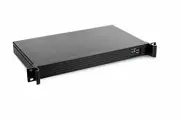 Compact 1U Rackmount Mini-ITX Server Chassis Black with 220W PSU Kit