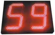 JUMBO PACE CLOCK / LED Timer / Gym Clock in 12 Inches High Digits