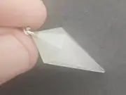 Libyan Desert Glass LDG Pendulum 3.2gr/16.0Ct Beautiful faceted stone