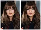 Light Brown Layered Women's Natural Straight Wavy 100% Human Hair Wig 20Inch