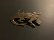 Navajo-Crafted Southwest Gecko Lizard Pin Brooch 24206