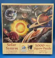 New 1000 piece puzzle by SunsOut Solar System Outer Space Earth Factory Sealed