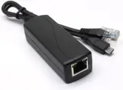 Active 5V 2.4A Poe Splitter Adapter IEEE 802.3Af Compliant Micro USB 48V to 5V/2