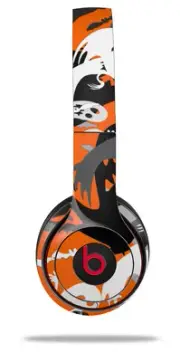 Skin Wrap for Beats Solo Wireless 2 3 4 Halloween Ghosts SKIN ONLY