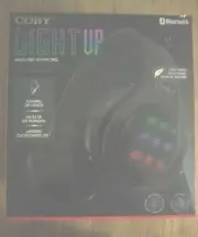 NEW!!COBY BLUETOOTH "LIGHTUP"!Hands-free!!HEADPHONES BUILT IN MIC MICRO usb/aux