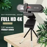 1080P/2K/4K USB Webcam Conference PC Autofocus Laptop Web Camera 8802 Black