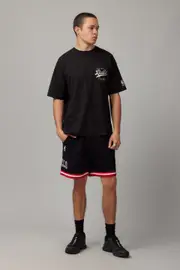 Factorie - Nba Hype Fleece Short - Lcn nba black/chicago bulls