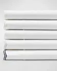 Ralph Lauren - Malin Scallop King Flat Sheet, White/Silver