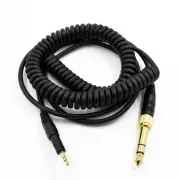 1pcs-CC Spiral Spring Headphones Cable For Audio-Technica ATH-M40x ATH-M50x