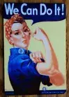 Rosie the Riveter vintage poster we can do it! 2x3 refrigerator fridge magnet