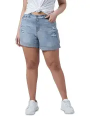 [Indigo Tonic] Loreli Distressed Shorts in Denim