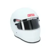 Simpson Racing 7950001 SD1 Dirt Track Helmet - Snell SA2020 - White - Adult XS