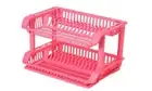 Phoenix 2 tier Dish bowl Rack Drainer and Tray multi purpose plastic 30 plates