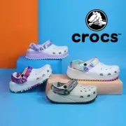 Original Crocs Elevated Platform Clogs in Colorful Strap Trendy Soles breathable