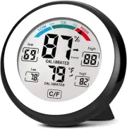 Digital Humidity Monitor Hygrometer Thermometer, Indoor Room Home Temperature Hu