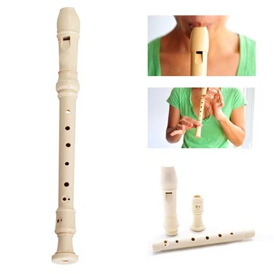 Cavities Woodnote Ivory Soprano Recorder Flute Baroque Musical Instrument New