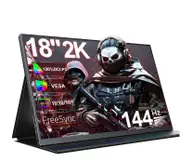 UPERFECT UGame B118 2K 144Hz Portable Gaming Monitor 100% DCI-P3 FreeSync HDR Computer Display HDMI USB C IPS Screen for Laptop UGame K118 AU Plug