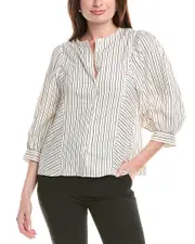 ba&sh Lioba Linen-Blend Blouse