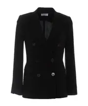Alberto Biani Double-Breasted Blazer IT44 Black