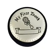Silver My First Tooth Keepsake Container In Gift Box- Christening Baby Shower