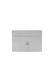 Alexander McQueen Skull Stud Card Holder One size Gray