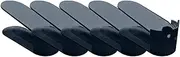mivceklw Shoe Organizer Rack, 5x Double Deck Stacking Boot Holder, Non-Slip Sneaker Support, Space-Saving Storage Slots, Ideal for High Heels, Sneakers, and Boots, 9.65 x 3.74 x 3.54 inches