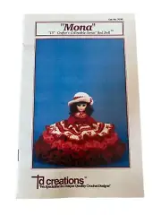 “Mona” 15” Crafters Collectible Series Bed Doll Pattern Crochet