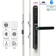 Fingerprint Electronic Smart Door Lock Waterproof Bluetooth Pass Outdoor Sliding