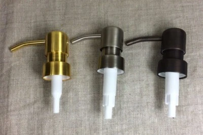 Soap Pump Dispenser Bath Bronze Birdhead Kitchen Silver Shampoo Gold Brass Metal