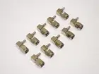 10pcs RF Connector SMA Male Teflon Insulation Gold Pin Nickel Plated Body LMR100