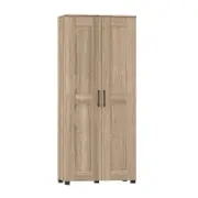 Montreal Broom Cupboard 2 Door Light Sonoma Oak